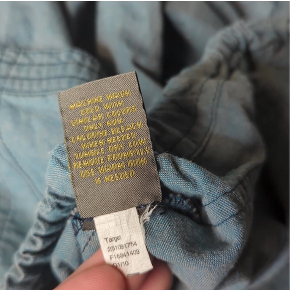 Zac Posen for Target denim chambray 100% cotton dress size L - Picture 12 of 12